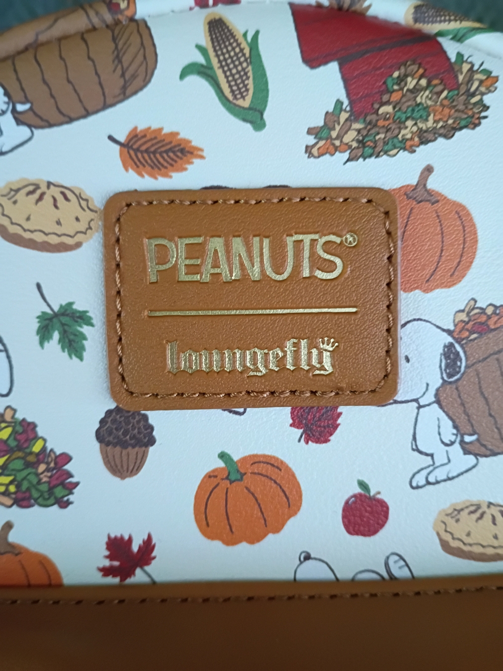 Snoopy Loungefly Peanuts Fall Vegan Leather Mini Backpack New With Tags Cozy - Picture 4 of 13
